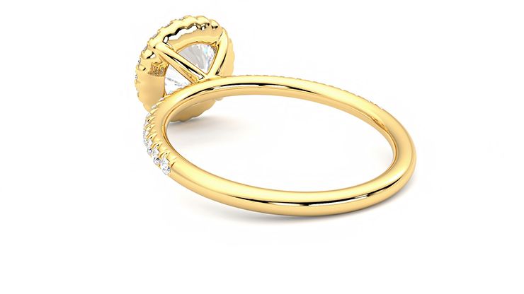 Taylor & Hart Cinnamon Round Engagement Ring 360 degree image 17