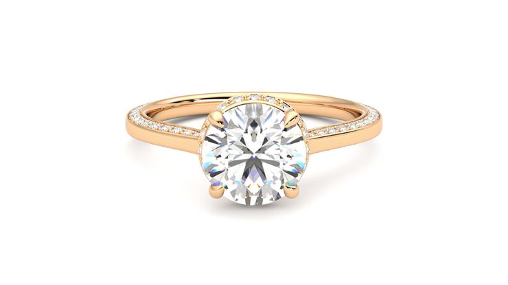 Taylor & Hart Coast Round Engagement Ring 360 degree image 0