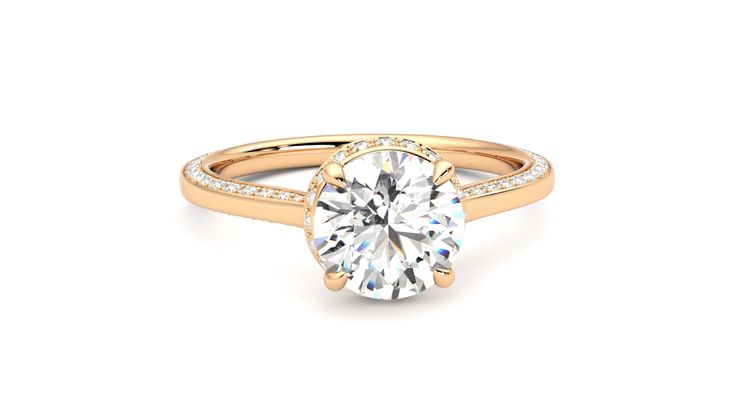 Taylor & Hart Coast Round Engagement Ring 360 degree image 2