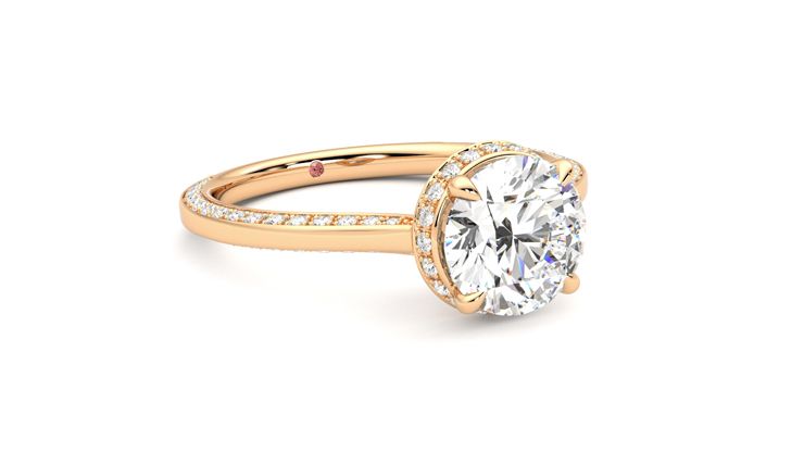 Taylor & Hart Coast Round Engagement Ring 360 degree image 5