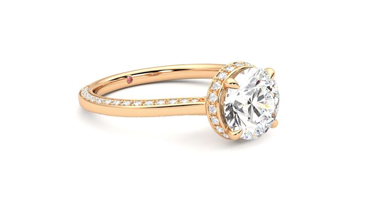 Taylor & Hart Coast Round Engagement Ring 360 degree image 6