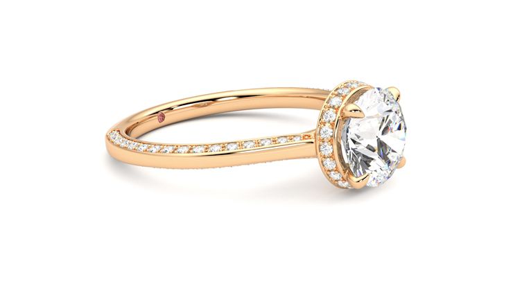Taylor & Hart Coast Round Engagement Ring 360 degree image 7