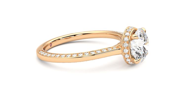 Taylor & Hart Coast Round Engagement Ring 360 degree image 8