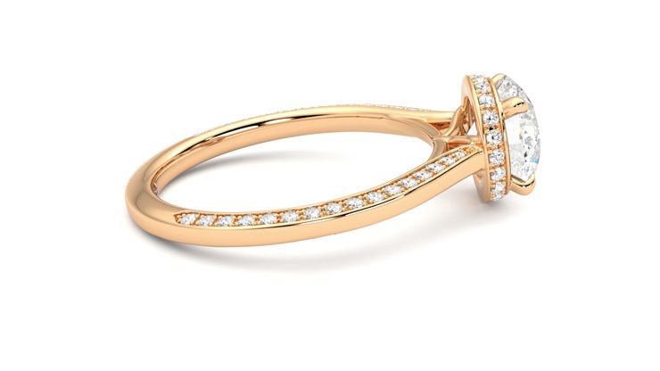 Taylor & Hart Coast Round Engagement Ring 360 degree image 10