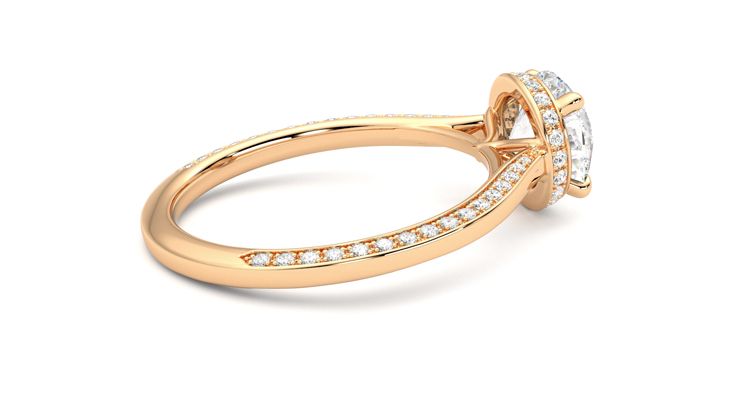 Taylor & Hart Coast Round Engagement Ring 360 degree image 11