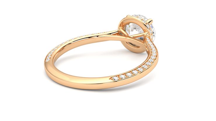 Taylor & Hart Coast Round Engagement Ring 360 degree image 13
