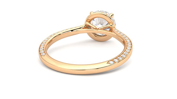 Taylor & Hart Coast Round Engagement Ring 360 degree image 14