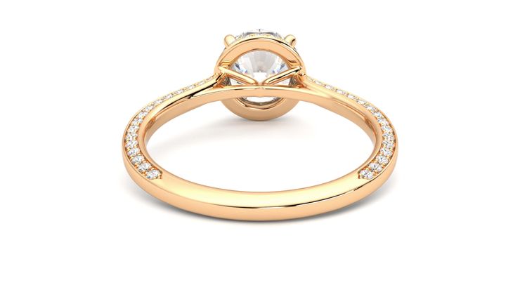 Taylor & Hart Coast Round Engagement Ring 360 degree image 15