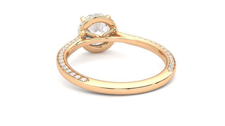 Taylor & Hart Coast Round Engagement Ring 360 degree image 16