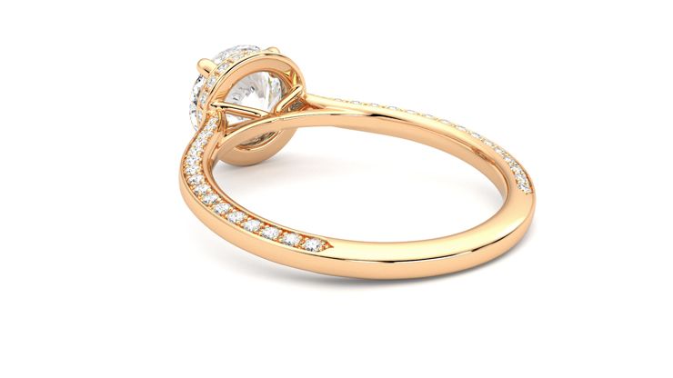 Taylor & Hart Coast Round Engagement Ring 360 degree image 17