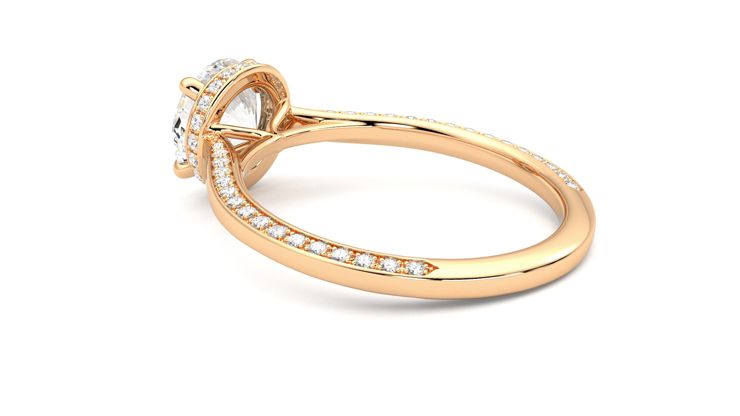 Taylor & Hart Coast Round Engagement Ring 360 degree image 18