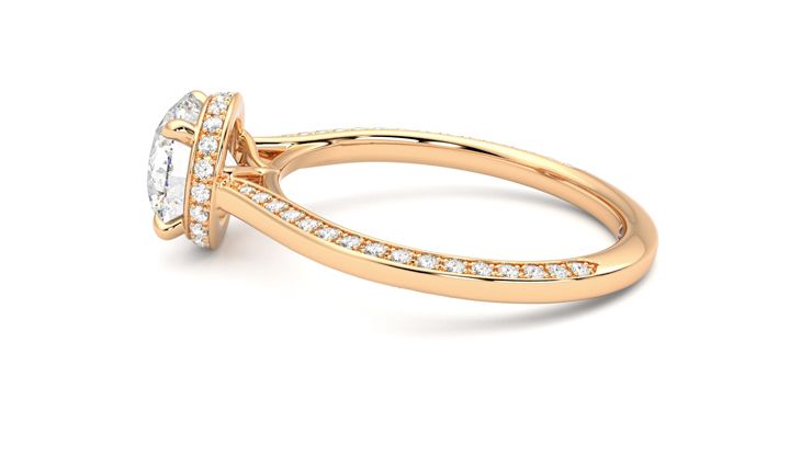 Taylor & Hart Coast Round Engagement Ring 360 degree image 20