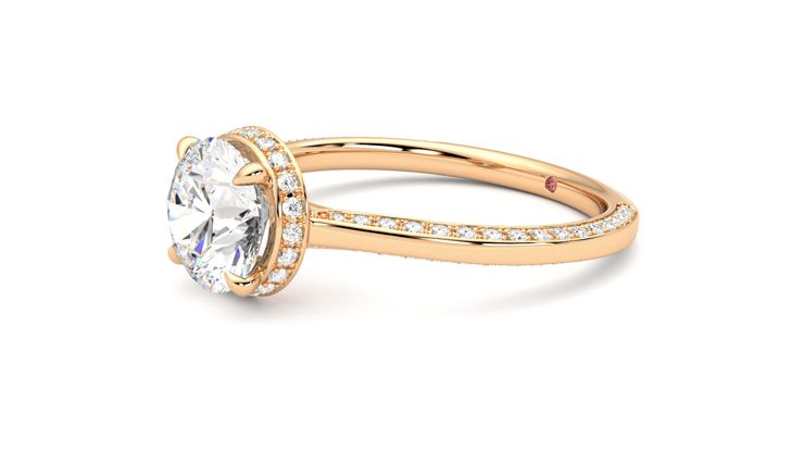 Taylor & Hart Coast Round Engagement Ring 360 degree image 23