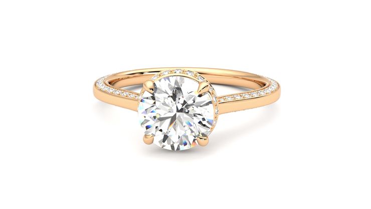 Taylor & Hart Coast Round Engagement Ring 360 degree image 28