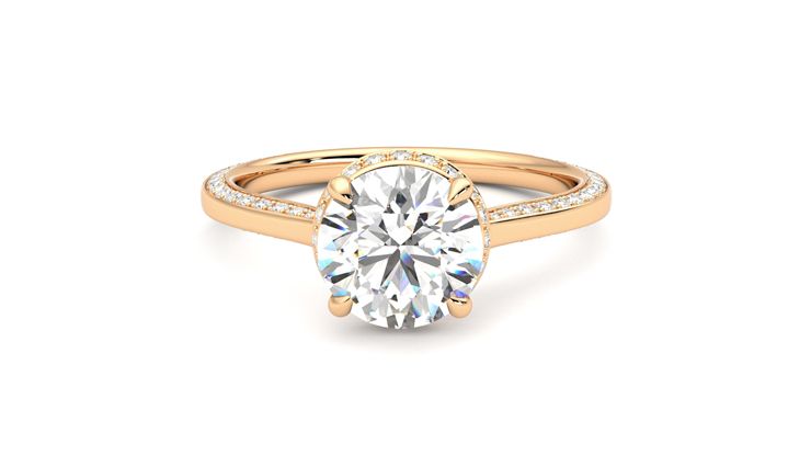Taylor & Hart Coast Round Engagement Ring 360 degree image 29