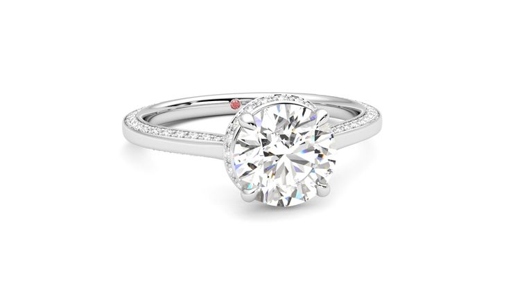 Taylor & Hart Coast Round Engagement Ring 360 degree image 3