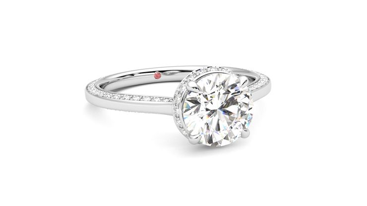Taylor & Hart Coast Round Engagement Ring 360 degree image 4
