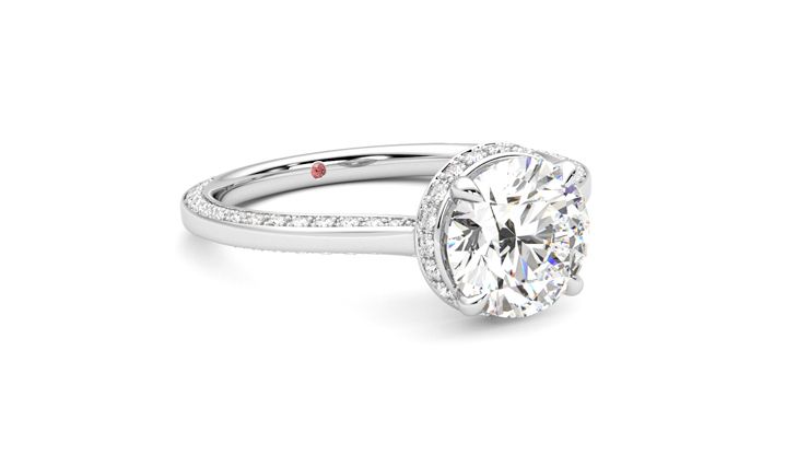 Taylor & Hart Coast Round Engagement Ring 360 degree image 5