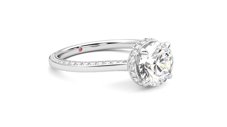 Taylor & Hart Coast Round Engagement Ring 360 degree image 6