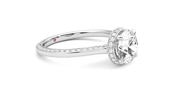Taylor & Hart Coast Round Engagement Ring 360 degree image 7