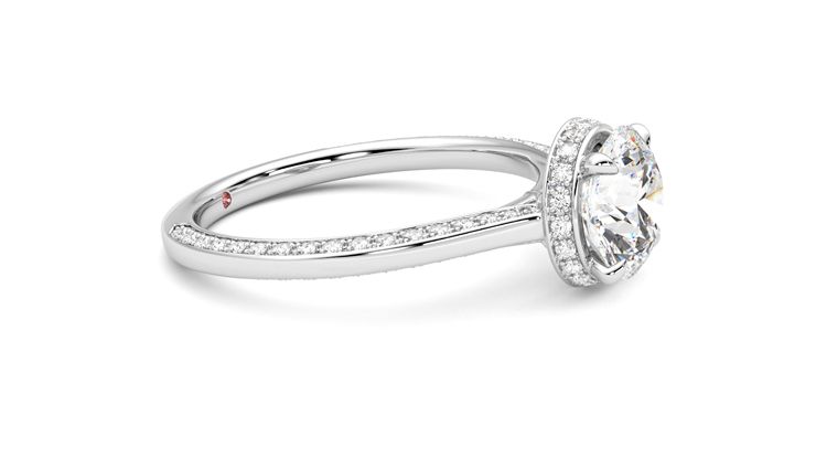 Taylor & Hart Coast Round Engagement Ring 360 degree image 8