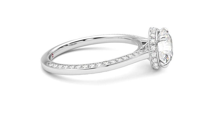 Taylor & Hart Coast Round Engagement Ring 360 degree image 9