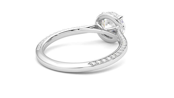 Taylor & Hart Coast Round Engagement Ring 360 degree image 13