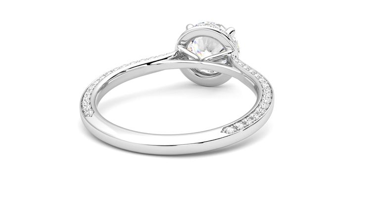 Taylor & Hart Coast Round Engagement Ring 360 degree image 14