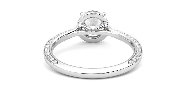 Taylor & Hart Coast Round Engagement Ring 360 degree image 15