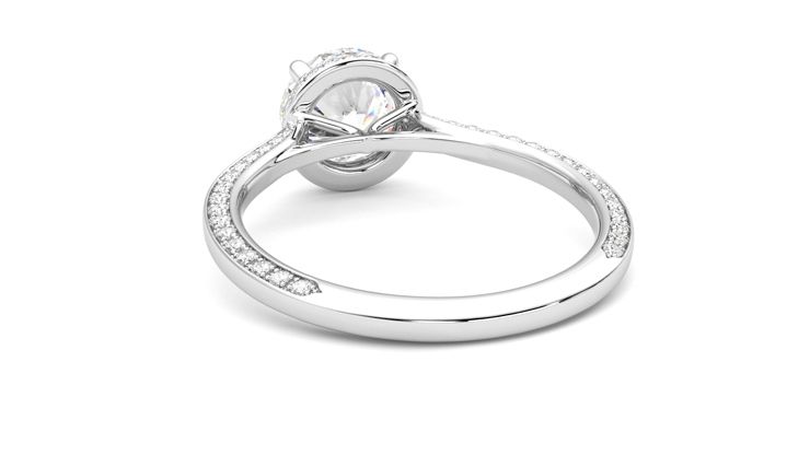 Taylor & Hart Coast Round Engagement Ring 360 degree image 16