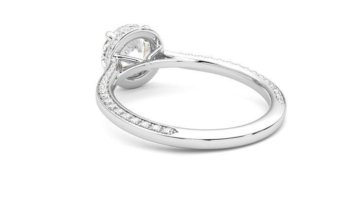 Taylor & Hart Coast Round Engagement Ring 360 degree image 17