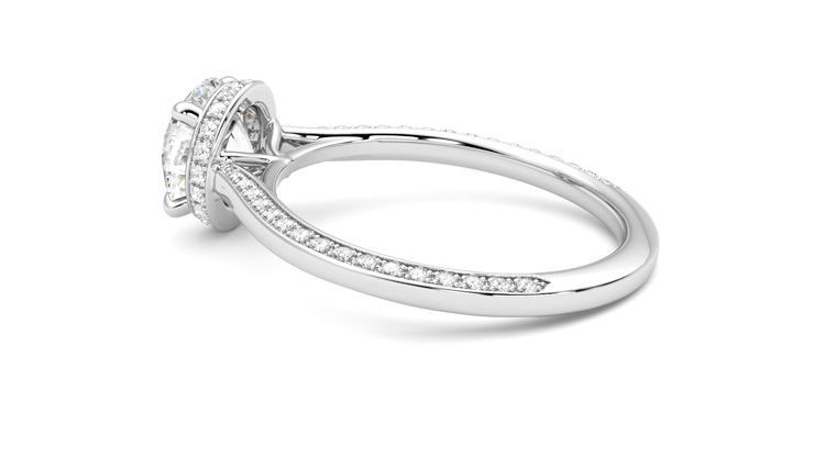 Taylor & Hart Coast Round Engagement Ring 360 degree image 19