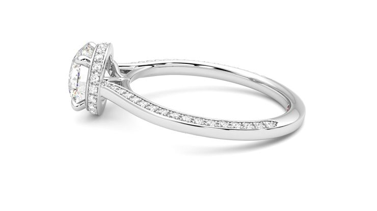 Taylor & Hart Coast Round Engagement Ring 360 degree image 20