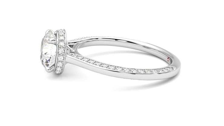 Taylor & Hart Coast Round Engagement Ring 360 degree image 21