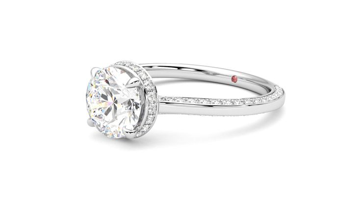 Taylor & Hart Coast Round Engagement Ring 360 degree image 24