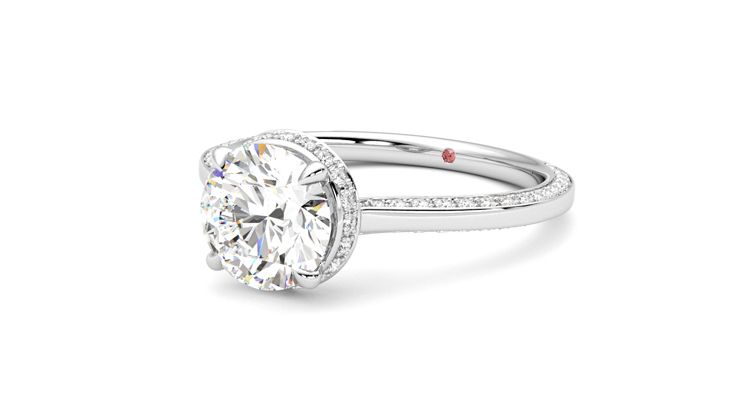 Taylor & Hart Coast Round Engagement Ring 360 degree image 25