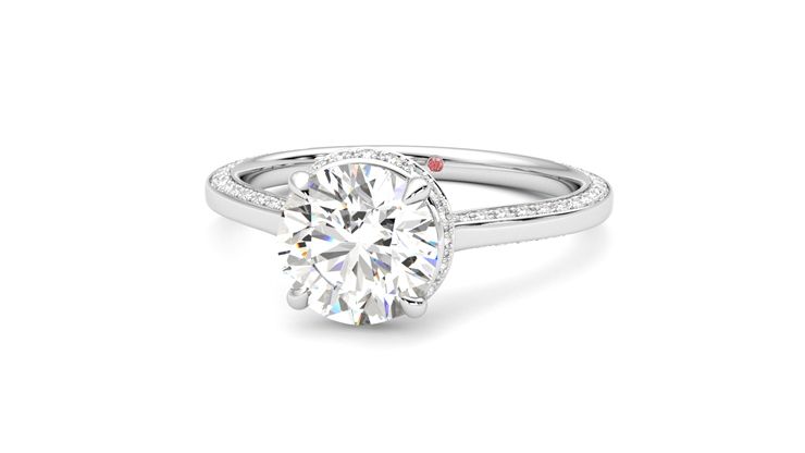 Taylor & Hart Coast Round Engagement Ring 360 degree image 27