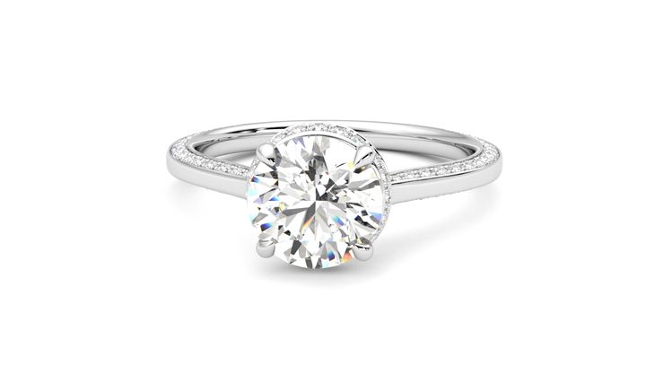 Taylor & Hart Coast Round Engagement Ring 360 degree image 28