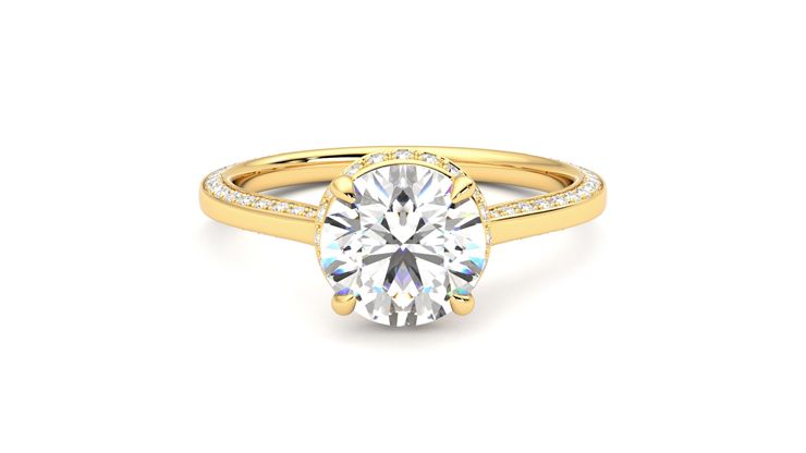 Taylor & Hart Coast Round Engagement Ring 360 degree image 0