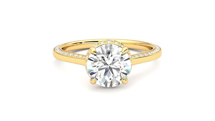 Taylor & Hart Coast Round Engagement Ring 360 degree image 1
