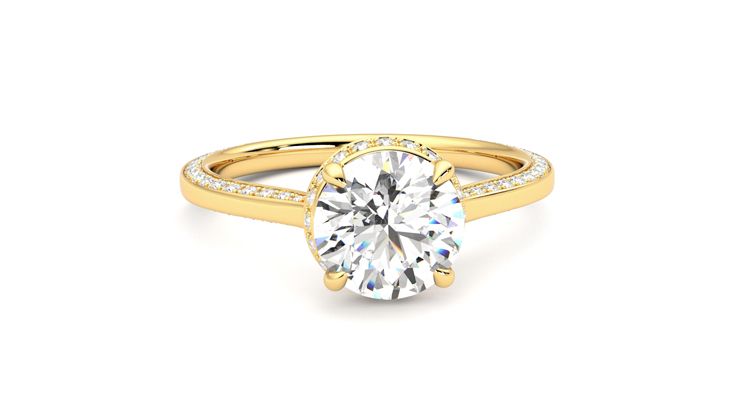 Taylor & Hart Coast Round Engagement Ring 360 degree image 2