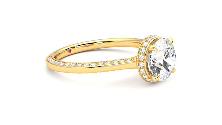 Taylor & Hart Coast Round Engagement Ring 360 degree image 7