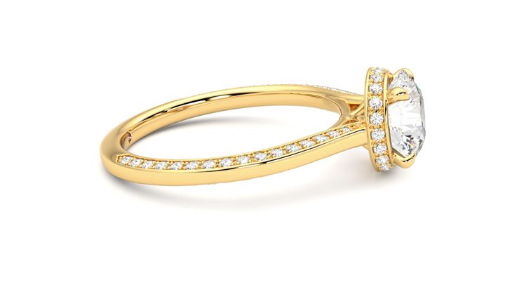 Taylor & Hart Coast Round Engagement Ring 360 degree image 9