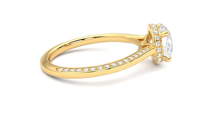 Taylor & Hart Coast Round Engagement Ring 360 degree image 10