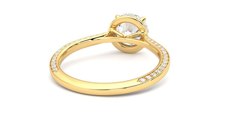 Taylor & Hart Coast Round Engagement Ring 360 degree image 14