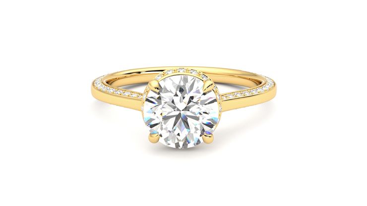 Taylor & Hart Coast Round Engagement Ring 360 degree image 29