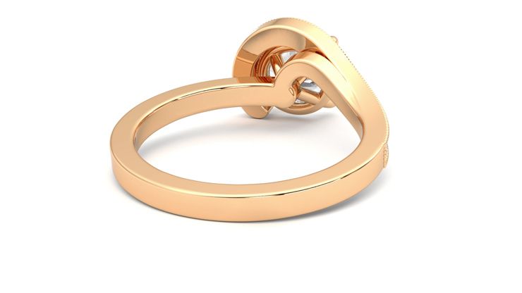 Taylor & Hart Comet Round Engagement Ring 360 degree image 14