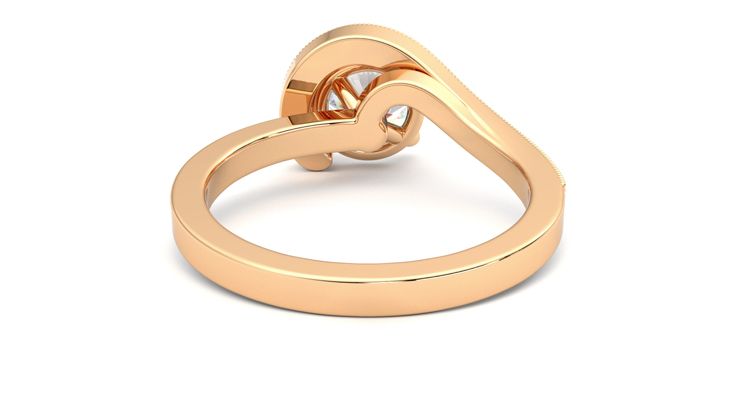 Taylor & Hart Comet Round Engagement Ring 360 degree image 15