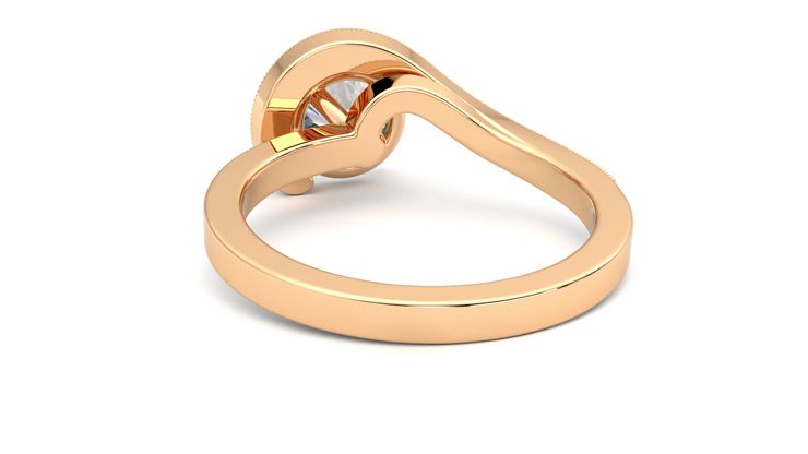 Taylor & Hart Comet Round Engagement Ring 360 degree image 16