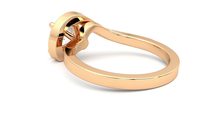 Taylor & Hart Comet Round Engagement Ring 360 degree image 18